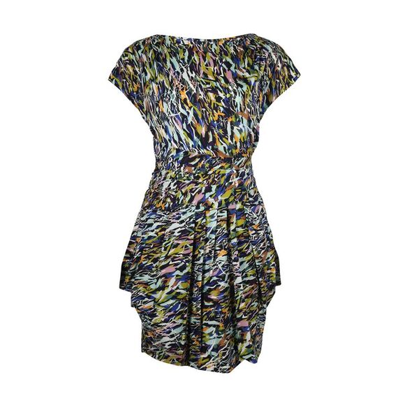Diane Von Furstenberg Printed Dress in Multicolor Silk,All Products : American Fashion Style Bags On Sale